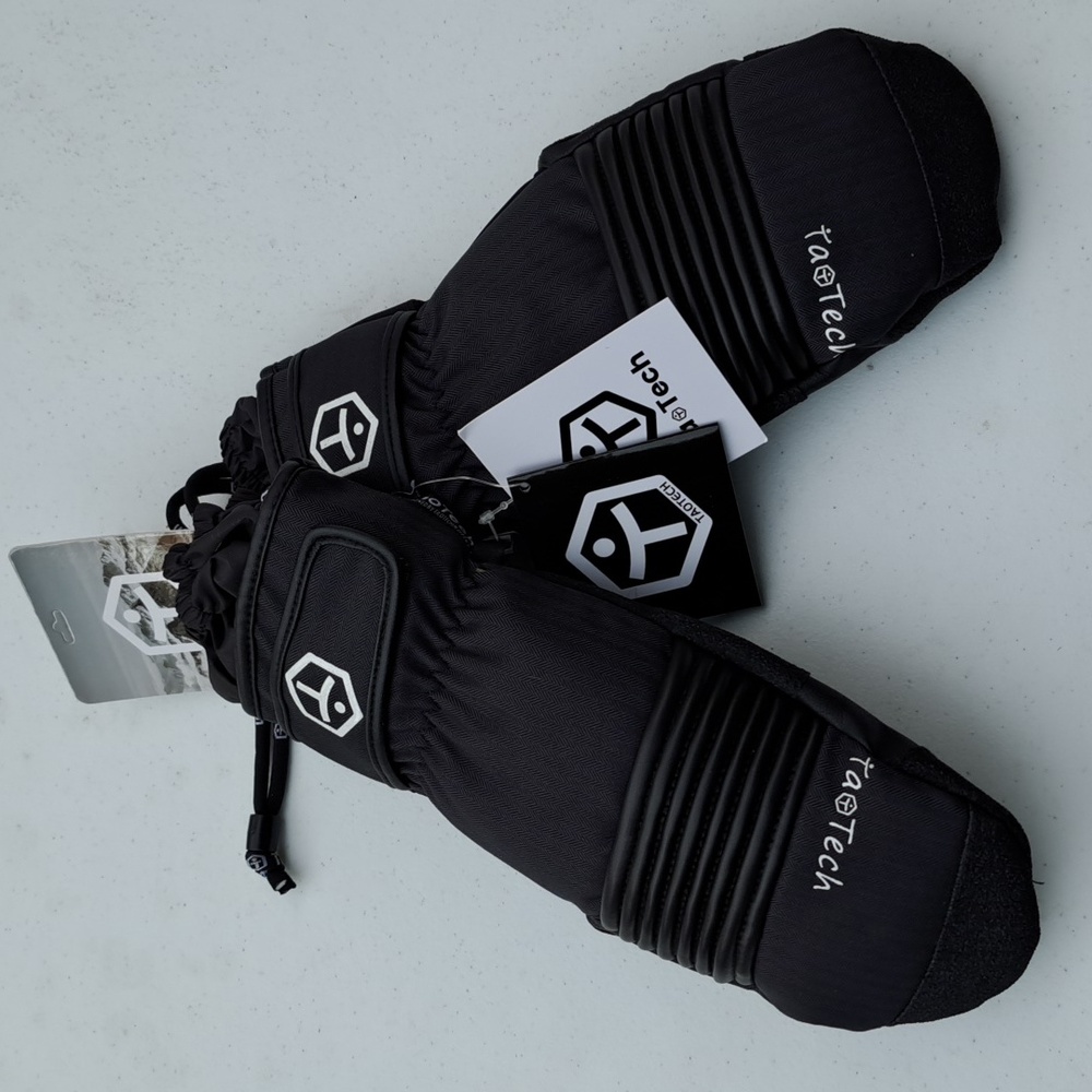 TaoTech Wrist Snowboard Protector Unisex Ski Gloves Thermal Waterproof Sz Med